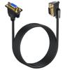 bodateng 90 Degree Up Down Left Right Angled Male to Female Extension Cable Cord 1080P Full HD Computer M>oni>tor Cable 0.5m 1m 1.5(VGA M-F Up Angled,1m) view 4