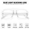 MEETSUN Oversized Retro Square Aviator Computer Blue Light Blocking Glasses for Women Men Fashion Fake Eyeglasses Clear view 4