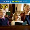 FoMaKo 12G-SDI 4K 60FPS NDI PTZ Camera,Support Freed,20X Optical Zoom,4KP60 AI Tracking, 1/1.8 UHD CMOS 8.42MP HDMI USB3.0 3G-SDI, 12G SDI PTZ Camera for Church (NDI 6 & NDI HX3 Certified),K820S view 3