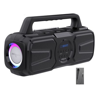 Speaker/Home Outdoor with Microphone Microphone Portable Portable Wireless Square Dance Karaoke Loud Speaker (Size : A)