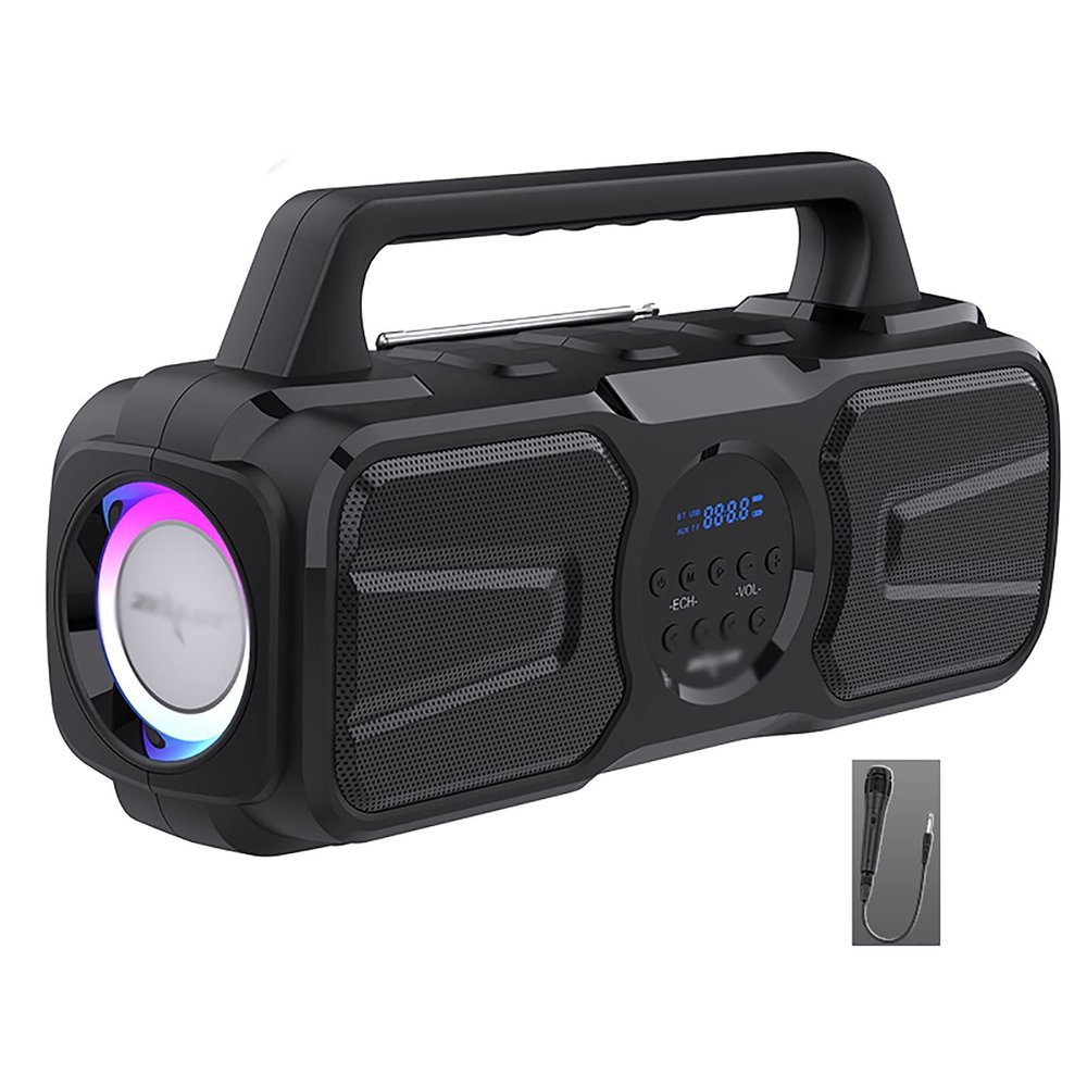 Speaker/Home Outdoor with Microphone Microphone Portable Portable Wireless Square Dance Karaoke Loud Speaker (Size : A)