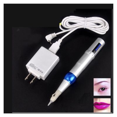 Permanent Makeup Machine Electric Professional Eyebrow Lips Tattoo Machine Pen(Blue)