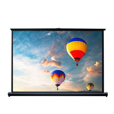 SXKJQER HD Manual Projector Screen, Portable Projector Screen, 4:3 Portable Foldable for Home Theater Cinema Indoor Outdoor Projector Movie Screen, Portable Desktop Projection Screen(16:9,30")
