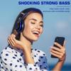 6S Bluetooth Headphones Over-Ear, Hi-Fi Stereo Foldable Wireless Stereo Headsets Earbuds with Built-in Mic, Volume Control, FM for iPhone/Samsung/iPad/PC (Blue) view 2