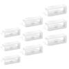 Xinjoduz 9 PCS Watch Band Holder Loop, White Silicone Magic Band Clips, Smartwatch Strap Holder Fastener Rings Retainer Loop Replacement for Smartwatch Accessories Bands Keeper (18/20/22 mm) view 1