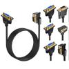 bodateng 90 Degree Up Down Left Right Angled Male to Female Extension Cable Cord 1080P Full HD Computer M>oni>tor Cable 0.5m 1m 1.5(VGA M-F Right Angled,1m) view 2