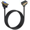 bodateng 90 Degree Up Down Left Right Angled Male to Female Extension Cable Cord 1080P Full HD Computer M>oni>tor Cable 0.5m 1m 1.5(VGA M-F Right Angled,1m) view 3