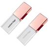 10pcs Free Logo Print Rose Gold Crystal 32GB USB 3.0 Flash Drive, Glass Pen Drive Thumb Drive Memory Stick Gift for Boy Girls Kids Adults Pendrive USB Stick (32GB 10PCS) view 1