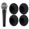 SOULWIT 4Pcs Pop Filter for Shure SM48/PGA48/PGA58 - Black view 1