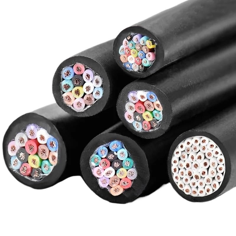 15M PVC Cable Wire 14-40 core Pure Copper core Conductor Cable Signal Wire 15-22 AWG Control Flexible Wire(22 AWG,14 cores)