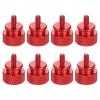 MECCANIXITY 8Pcs M3x6 Aluminum Thumb Screws, 12x16mm(ODxH) Computer Case Thumb Screws for PC Side Panel Motherboard Mounting Screw, Burgundy view 1