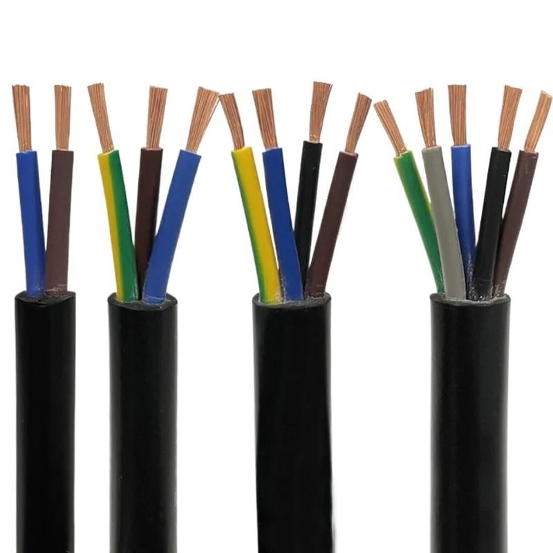 5m H05VV-F 2/3/4/5 Cores 18-13AWG Copper Cable Wire Conductor Electric PVC Cable Soft Sheathed Wire(3 cores,18AWG 0.75MM)