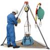 Tripod Confined Space Tripod Kit Tripod Rescue System with Safe Belt, 1800lbs Winch, Falling Protector Bracket for Well/Tunnel/Sewers view 1