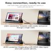 Portable Monitor,10.5" HDR 1280P Ultra-Thin 100% sRGB Travel Portable Monitor for Laptop, 420 Nits Mini Secondary Display with Protective Case & Speaker, Monitors for Laptop, PC Mac Phone PS4/5 Xbox view 4