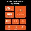 Dpofirs 4K 64MP Vlogging Camera with Autofocus & Webcam2.88" HD Screen & LED Flash18x Zoom 2500mAh 90Min Recording for TikTok (Orange) view 4