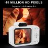 Dpofirs 4K 64MP Vlogging Camera with Autofocus & Webcam2.88" HD Screen & LED Flash18x Zoom 2500mAh 90Min Recording for TikTok (White) view 4