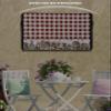 Farmhouse Outdoor TV Cover 60-65 Inch Waterproof & Weatherproof with Roll Up Front Flat,American Country Star Barn Red Brown Plaid Berry Outside Zipper TV Screen Protector with Remote Control Pocket view 3