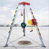 Aluminum Alloy Rescue Tripod with 20m Anti-Fall Device, Multifunctional 1200LBS Confined Space Tripod, Exploration Wellhead Lifting Tripod Kit (One Color 1200LBS) view 1