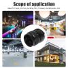 25mm F1.4 CCTV Lens, C Mount Camera Lens, Rugged Aluminum Housing, Widest Field of View, Manual Aperture Adjustment, Advanced Optics for Bars Stores Parking (Black) view 4