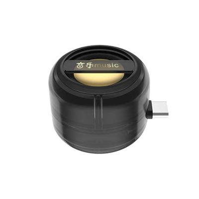 ELICTECH 5X Portable Plug-in Amplifier, Mini Phone Sound Audio Speaker with Type-C Connector Mini Phone Speaker Amplifier,Plug and Play for Mobile Phones and Computers (Transparent Black)