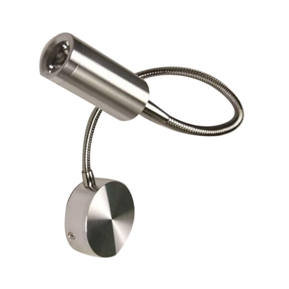 Tofficu 3w Flexible Arm Led Wall Light Warm White Modern Swing Arm Lamp Led Reading Light Aluminum Material Hour Lifespan