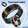 Yoidesu Smart Ring with Display Screen, 5ATM Rain Proof, Sleep & Fitness Tracking Wearable for Women & Men with Sleep Tracker Heart Rate Blood Oxyge, Charging Case (11) view 3