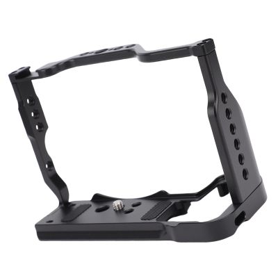 Yoidesu Camera Cage Rig Video Cage DSLR Cage CNC Aluminum Alloy Protective Frame for Z50II with 38mm Chute Cold Shoe Mount 1/4in 3/8in Threaded Holes