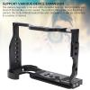 Yoidesu Camera Cage Rig Video Cage DSLR Cage CNC Aluminum Alloy Protective Frame for Z50II with 38mm Chute Cold Shoe Mount 1/4in 3/8in Threaded Holes view 4