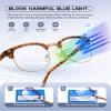 Perfectmiaoxuan Blue Light Blocking Glasses,Computer/Gaming/Screen Glasses for Women or MenAnti Blue Light & UV view 3