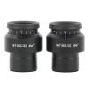 2pcs Adjust WF10X/22 Wide Field Eyepieces Dia 30mm Mount Microscope Accessorie for Binocular Trinocular Stereo Microscope(Orange) view 2