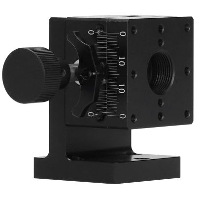 Z Axis Dovetail Manual Trimming Platform HFL A40, Gear Lifting Stage, 40x40mm, for Optical Equipment, Semiconductor Machines, with R Angle Safety Protection,