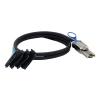 0.5M MI NI S*A*S HD SFF-8088 26P Male to 4X S*A*S SFF-8482 with 15P SATA Male 2 in 1 Data Server Cable Adapter view 3