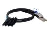 0.5M MI NI S*A*S HD SFF-8088 26P Male to 4X S*A*S SFF-8482 with 15P SATA Male 2 in 1 Data Server Cable Adapter view 4