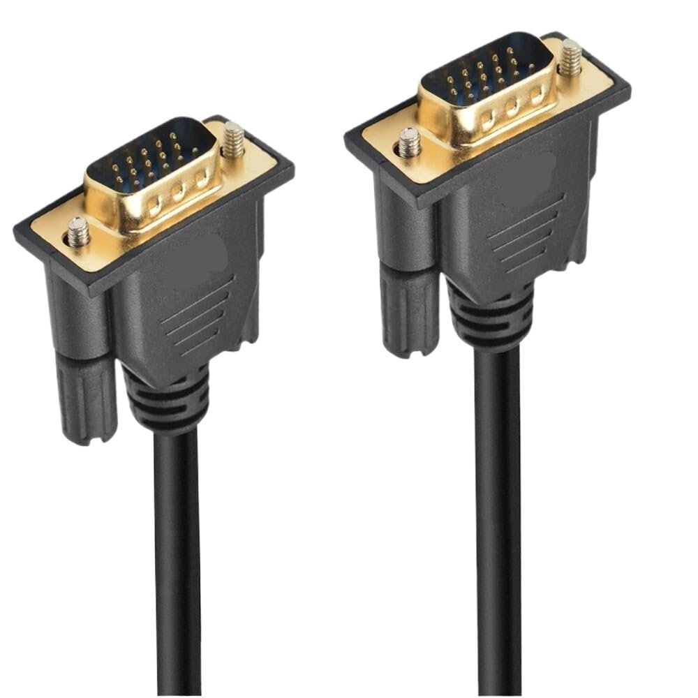 bodateng 90 Degree Angled 3+6 Cable HD 15Pin Male to Male Female Extension Cable for PC TV Computer Projector 50cm1.5m 300cm(1.5m,VGA M-M)