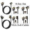 bodateng 90 Degree Angled 3+6 Cable HD 15Pin Male to Male Female Extension Cable for PC TV Computer Projector 50cm1.5m 300cm(1.5m,VGA M-M) view 2