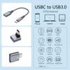 3Pcs Upgraded USB C to USB Adapter, High-Speed Data Transfer, USB Converter,USB C Male to USB 3.0 Female OTG Adapter for Apple 16 15, Mac, Tablet, Notebook, and More Type C Devices view 2