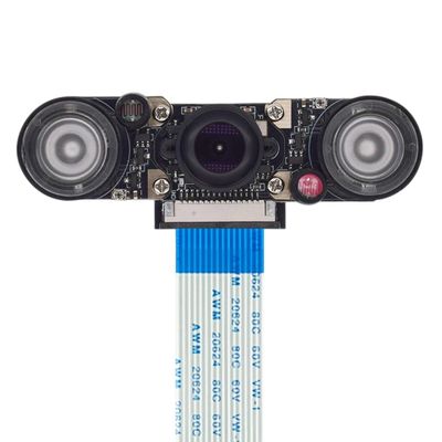 RONINRINGRTI 130 Deg Ir Installed | 4 Night Vision FisHieye Camera Module 5Mp Ov5647 Webcam with Infrared Ir Sensor Led Light for 4B/3B+/3B New 2026 High for Electronic Component
