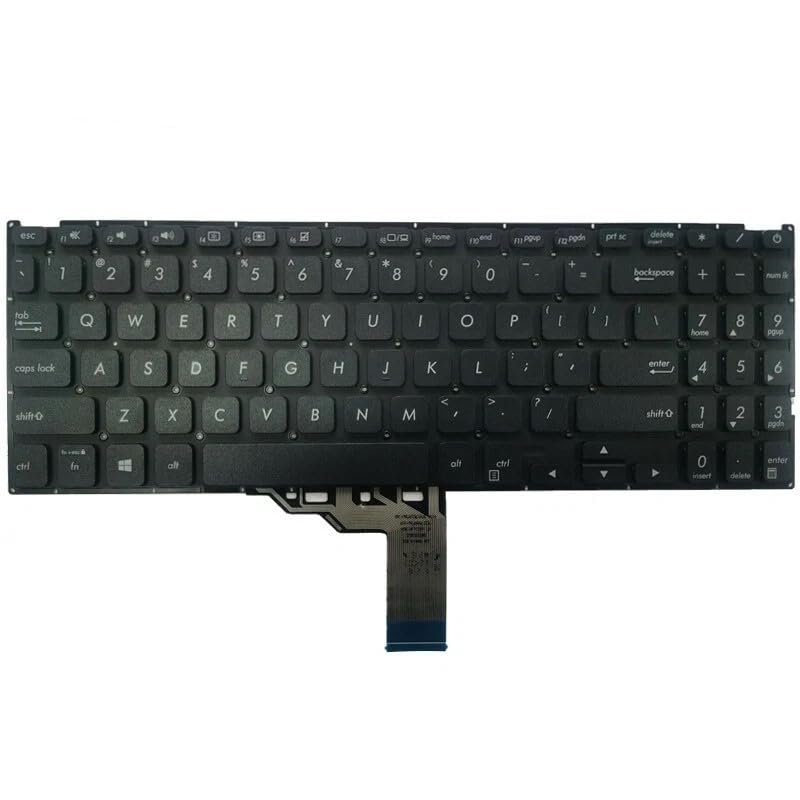 LIXSUNTEK Replacement US Laptop Keyboard for ASUS Vivobook X509 X515 M509 X509F X509U X509UM V5000 X509FA-EJ014 Non Backlit Black