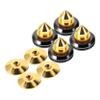 SHINEOFI 4pcs Speaker Isolation Spikes Durable Shock Absorbing Feet for Enhanced Sound Clarity and Compatibility with Various Audio Equipment for Amplifiers and Turntables view 1