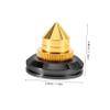 SHINEOFI 4pcs Speaker Isolation Spikes Durable Shock Absorbing Feet for Enhanced Sound Clarity and Compatibility with Various Audio Equipment for Amplifiers and Turntables view 2