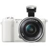 Sony Alpha a5100 Mirrorless Digital Camera with 16-50mm Lens (White) + 64GB Card + Card Reader + Case + Flex Tripod + Hand Strap + Memory Wallet + Cap Keeper + Cleaning Kit view 4