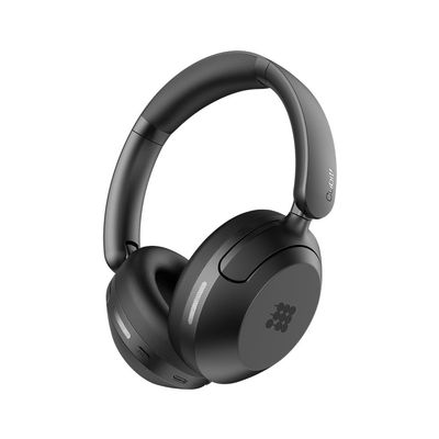 Cubitt Power Headphones with Hybrid ANC | Bluetooth 5.4 Over-Ear Headphones with 60H Playtime, 4 Mics, Auto-Pause, Transparency Mode, Low Latency, Foldable Design, USB-C Fast Charging - Obsidian Black