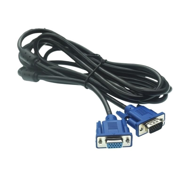 bodateng 1.5/3 M Black Blue 15 Pin Male to Male Plug Computer M>oni>tor Cable Wire Cord Cable Wire Cord Cables Computer Connection(Male to Female,300cm)