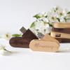 Custom USB Flash Drive - 50 PCS Personalized Wooden Thumb Drive - USB 2.0 Plug & Play for Corporate Gifts & Promotions, Custom Logo/Art, Bulk Packaging Options (128 MB,Without Box) view 1