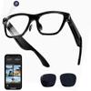 Enzemit Camera Glasses with AI Translation,1080P Translator Glasses with Camera,Wifi/Bluetooth,11 Languages Translation, with Black Lens view 1