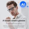 Enzemit Camera Glasses with AI Translation,1080P Translator Glasses with Camera,Wifi/Bluetooth,11 Languages Translation, with Black Lens view 2