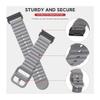 26mm 22mm QuickFit Silicone Strap For Garmin Fenix 8 47mm 51mm E 7 7X 6X Pro 5X Plus Epix Pro Gen 2/Enduro 3 Bracelet(SpaceH black,22mm) view 4