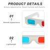 CALLARON 20 Pcs Red/Cyan 3D with White Frame Foldable Anaglyph Glasses for Movies, Gaming & Theater, Disposable 3D for Computer, TV & Group Events view 3