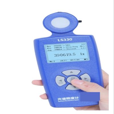 Light Meters, LS330 Light Meter Illuminometer Lux Spectral Illuminance Meter Digital CCT UVI CRI Ra Lx FC Flicker Frequency