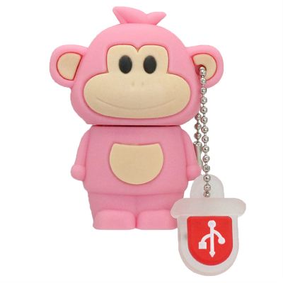 USB Chinese Zodiac Signs Memory Stick 32 64 128 4 8 16 256 gb Pendrive usb2.0 256GB USB Monkey/Pig/Rabbit Flash Drive mini Gift(256GB,Monkey-Pink)